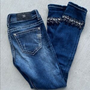 Miss Me Mid-Rise Cuffed Skinny, Size 26